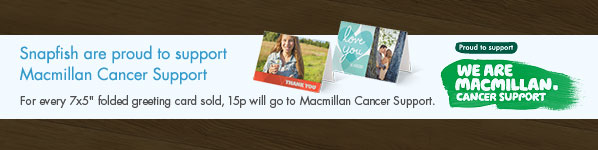 Snapfish are proud to support Macmillan Cancer Support